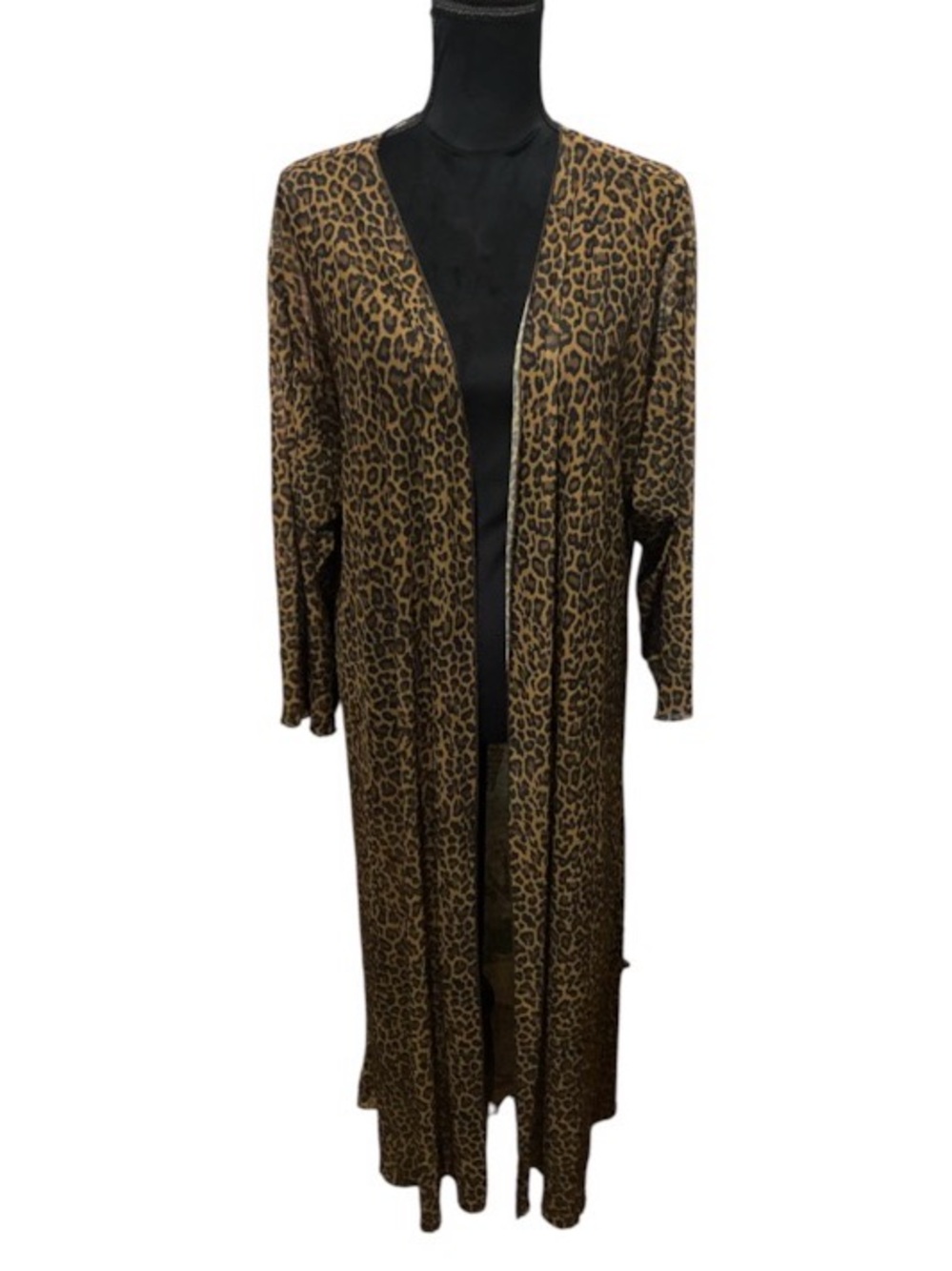 Leopard Sheer Long Duster